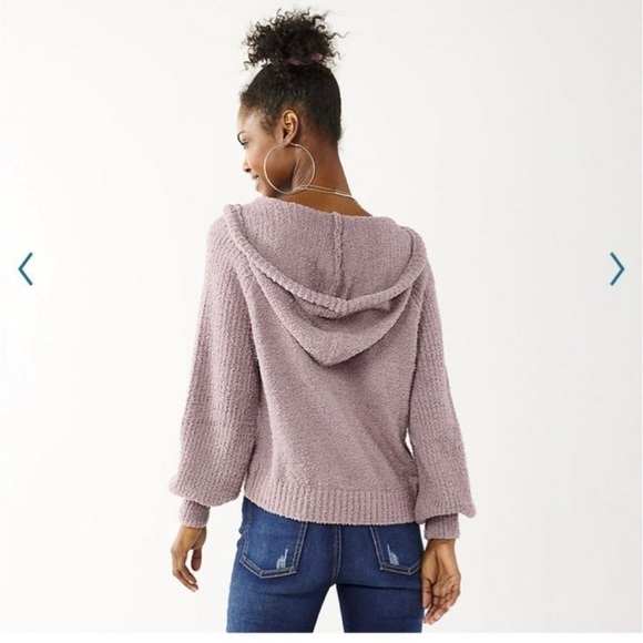 NWT SO comfy soft blue hoodie XL juniors - Picture 2 of 4